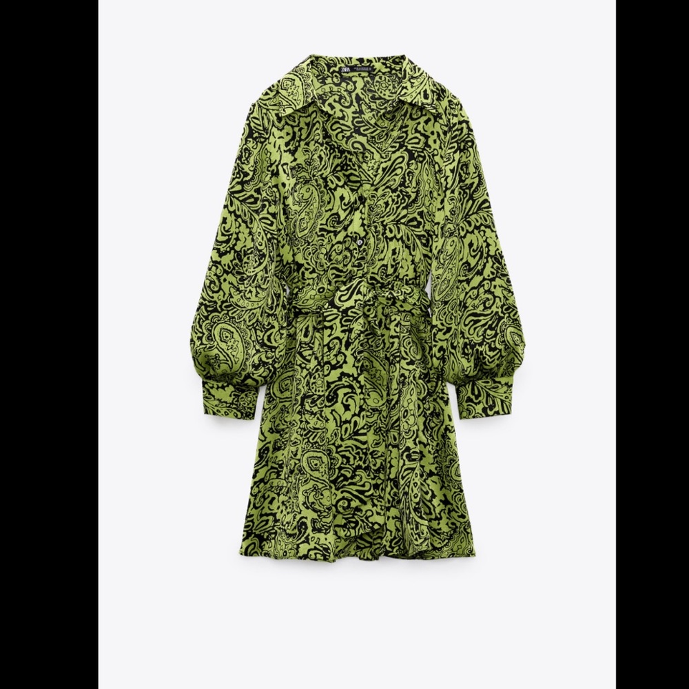 Zara printed mini dress - Picture 2 of 8
